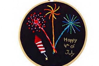 Embroidery: 4th of July Decoration