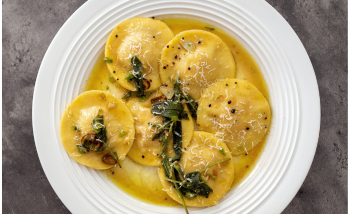 Butternut Squash Ravioli with Creamy Sage Sauce