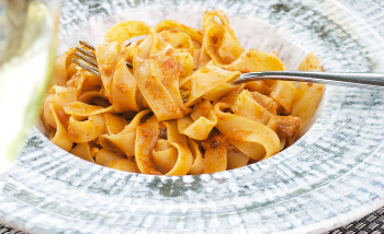 Classic Handmade Pasta With Vodka Sauce