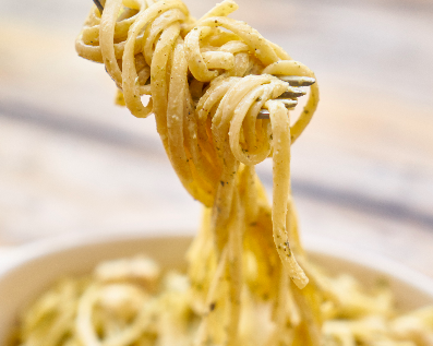 Pici Pasta with Cacio e Pepe for two people