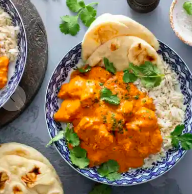 Classic Indian Cuisine: Butter Chicken and Handmade Naan