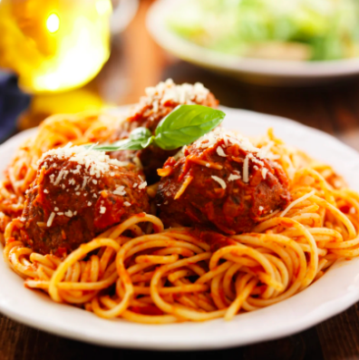 Handmade Spaghetti with Pomodoro & Meatballs