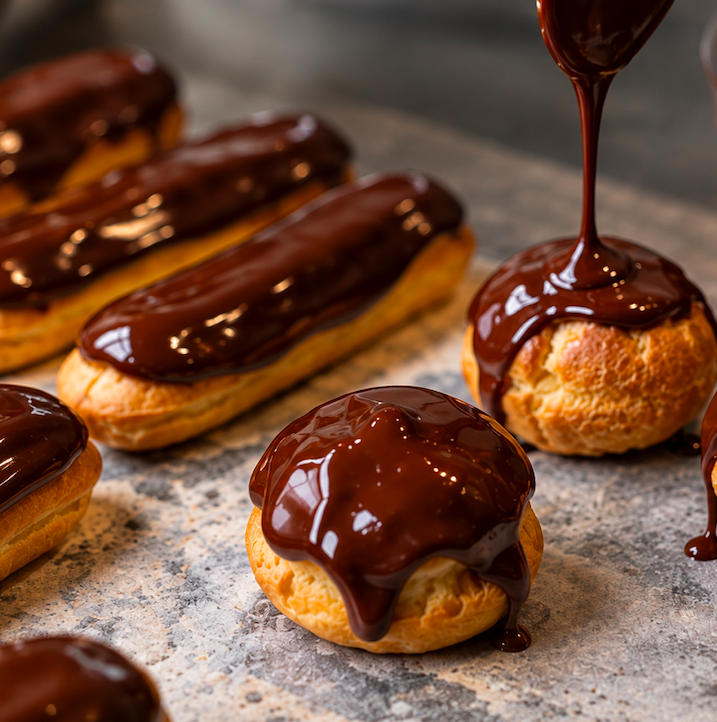 French Pastry: Eclairs & Profiteroles