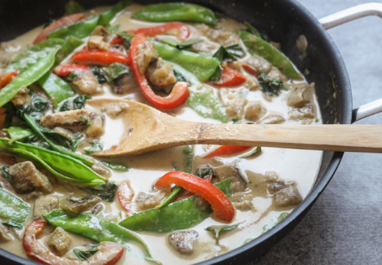 Authentic Thai Green Curry & Sticky Rice Dessert