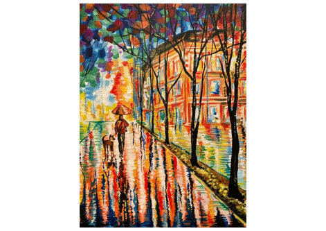 Paint and Sip: Walk with City Lights
