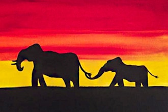 Paint and Sip: Mama Elephant's Shadow