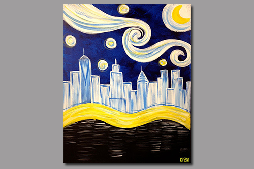 Paint and Sip: Starry Manhattan