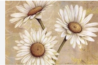 Sip and Paint: Paint Daisies (Virtual)
