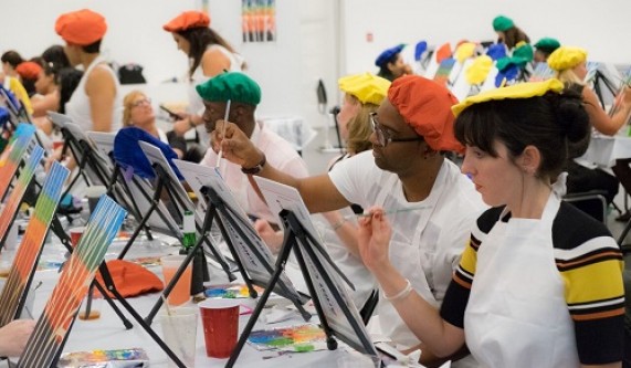 Central Park Paint'n Sip with social distancing - Sun