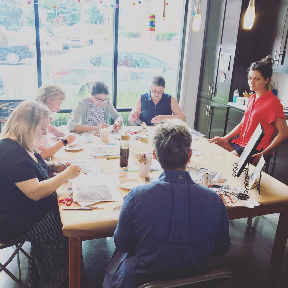 Abstract Faces Abstract Painting Classes Nashville CourseHorse