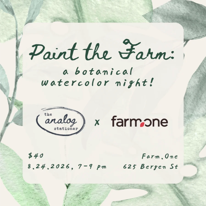 Paint the Farm: A Botanical Watercolor Night
