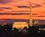 Sunrise over Washington from Arlington