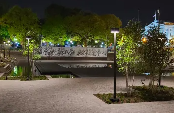 World War I Memorial At Night