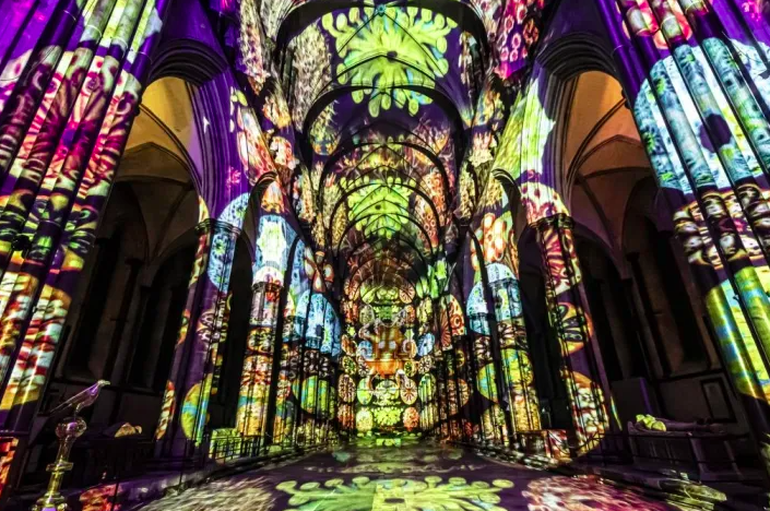 Special Exhibit of “Time” by Luxmuralis at Washington National Cathedral!