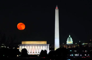 Full Moonrise Over the Nation’s Capital