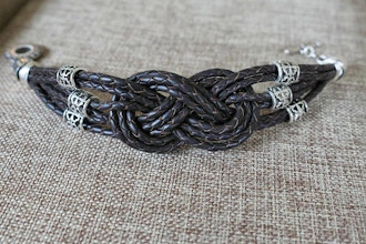 Leather Celtic Knot Bracelet