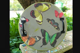 Butterfly Round Serving Tray