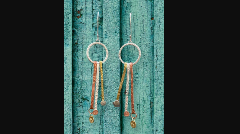 Mixed Metal Sunshine Earrings