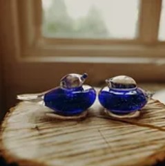 Glass Lovebirds (Furnace Glassblowing)