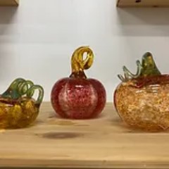 Glass Pumpkin & Gourd (Furnace Glassblowing)