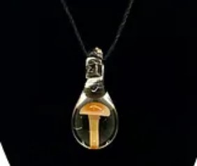 Mushroom Pendants (Flameworking)