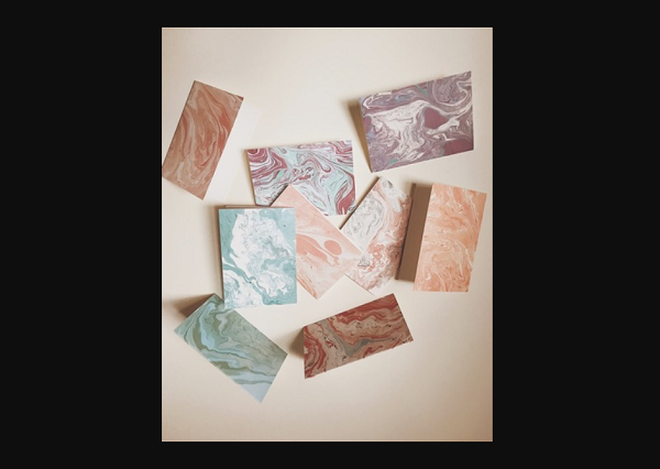 Paper Marbling, Bookbinding + Journaling