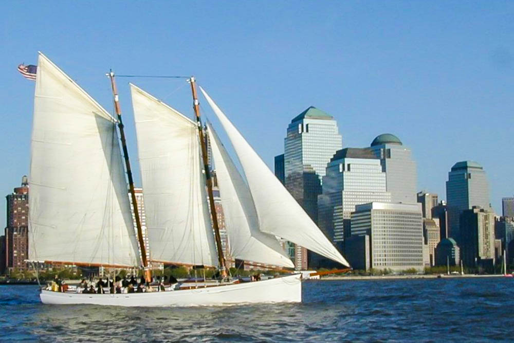 Statue Mimosa Sail on Schooner Adirondack