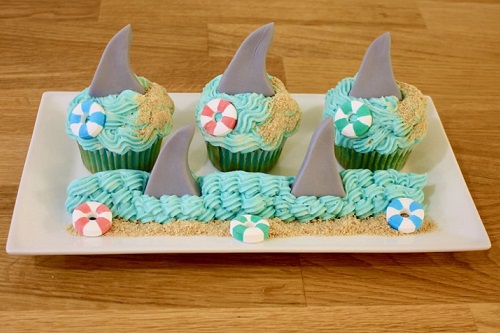 Shark Cupcakes (Ages 2-8 with Caregiver)