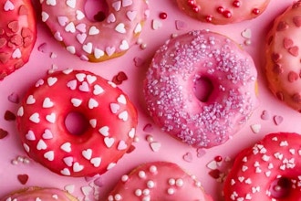 Valentine's Sprinkle Donuts (Ages 2-8 w/ Caregiver)