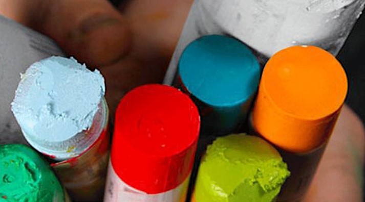 Painting with R&F Pigment Sticks
