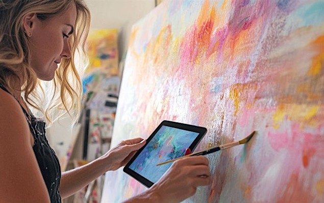 Enhancing Traditional Art with Digital Media Tools