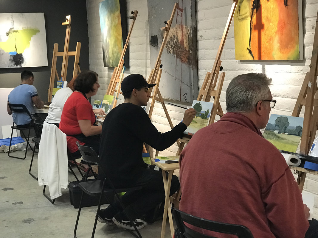 canvas painting classes near me