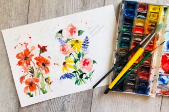 Artistic Floral Watercolor: Connect with Nature