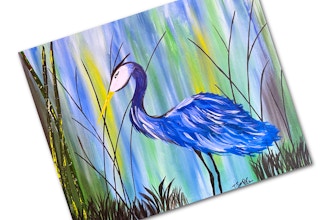 Paint + Sip: Great Blue Heron