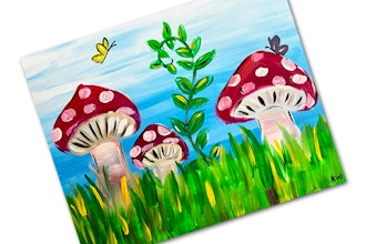 Paint + Sip: Happy Shrooms