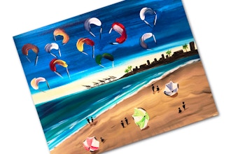 Paint + Sip: Long Beach Kiteboarders