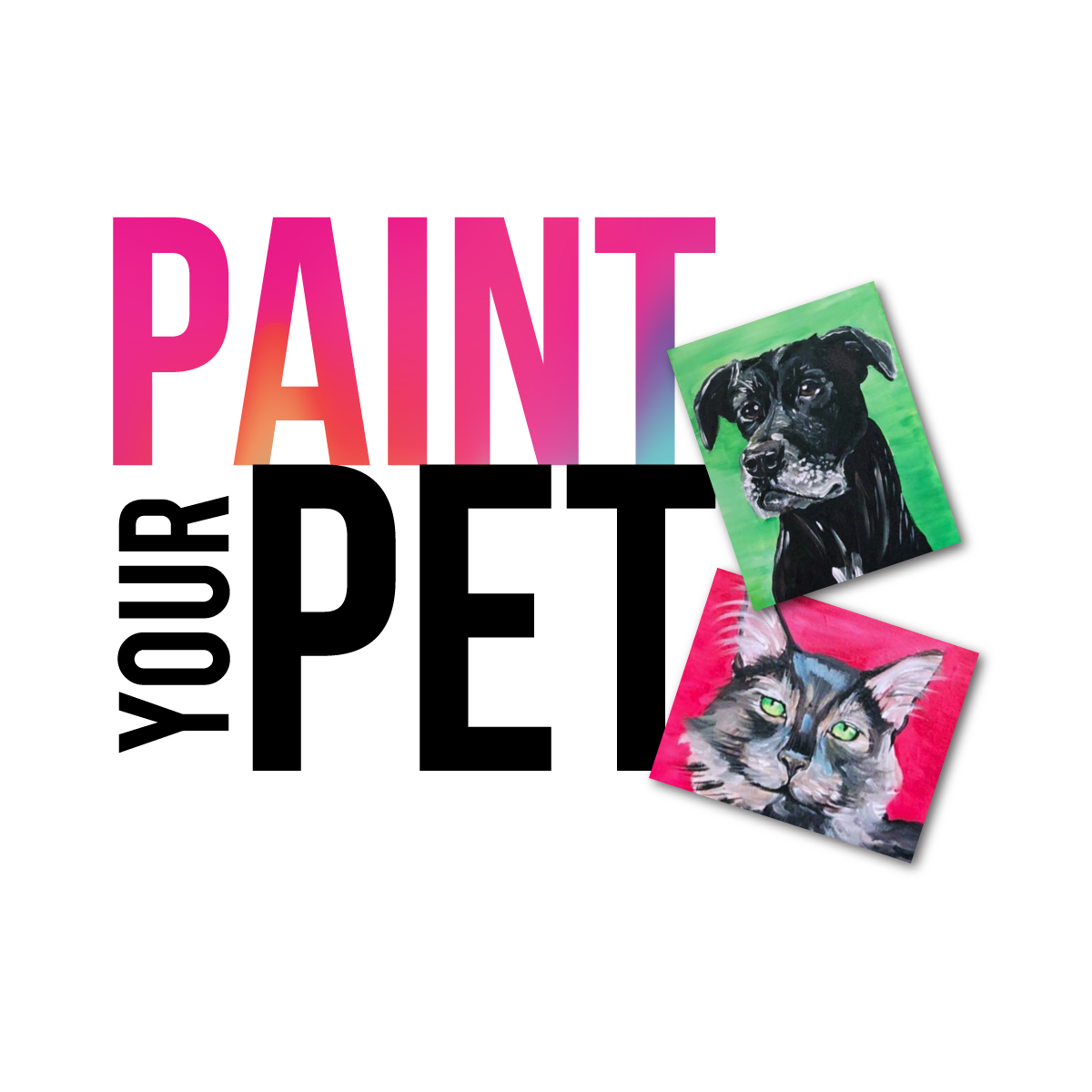 Paint + Sip PAINT your PET [Class in Los Angeles] Brushstrokes