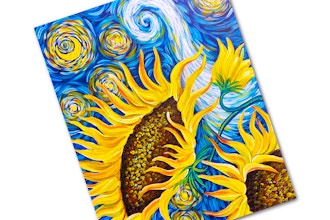 Paint + Sip: Starry Sunflowers