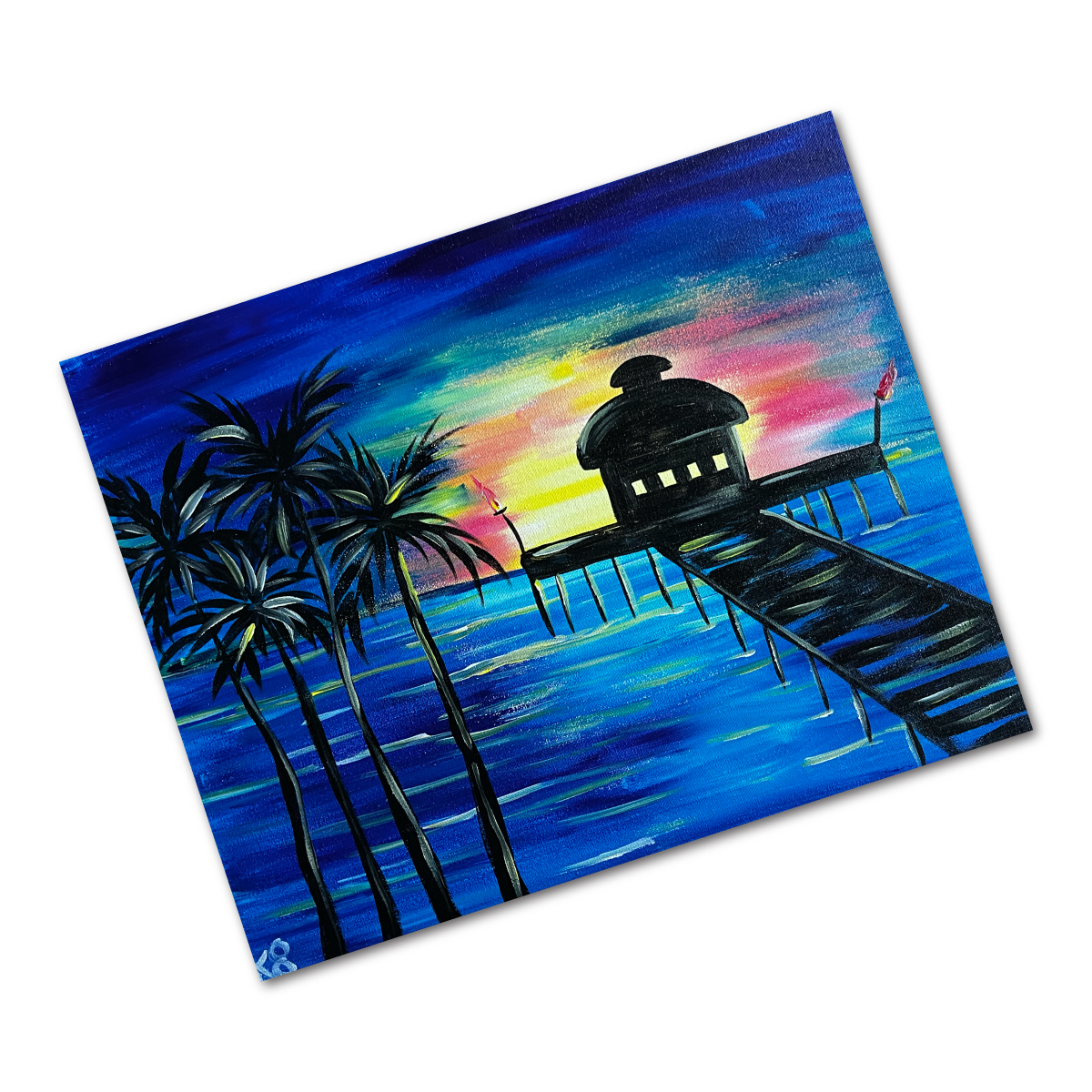 Paint + Sip Surf City Sunset Painting Classes Los Angeles