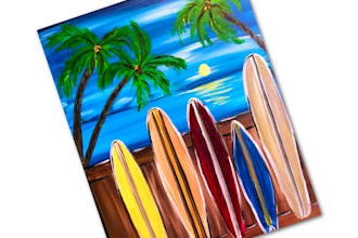 Paint + Sip: Surfboards