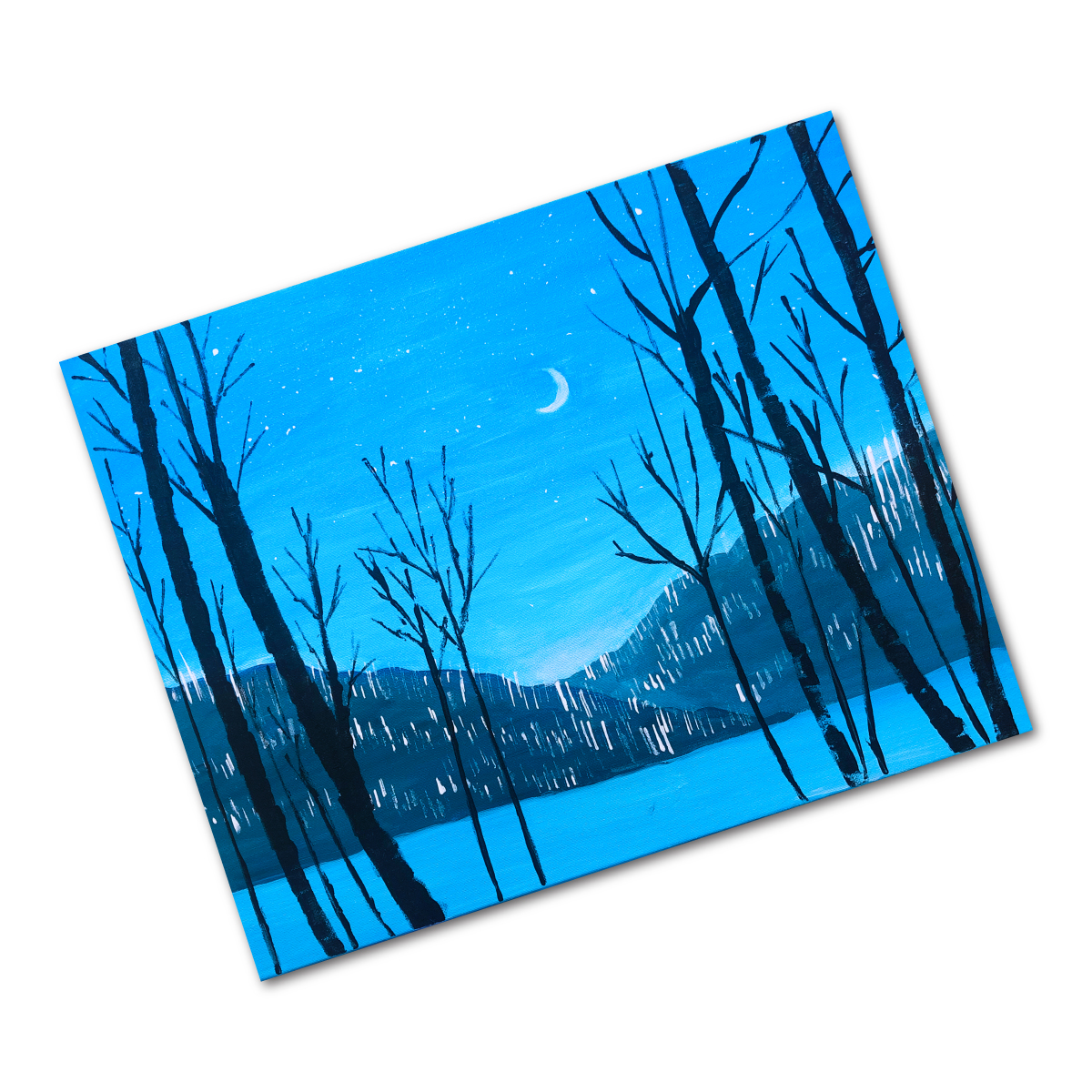 Paint + Sip Winter Landscape Painting Classes Los Angeles