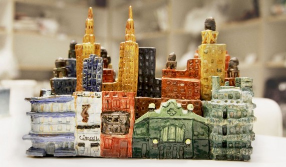 Sculpture Small Buildings in Clay Clay Classes New York