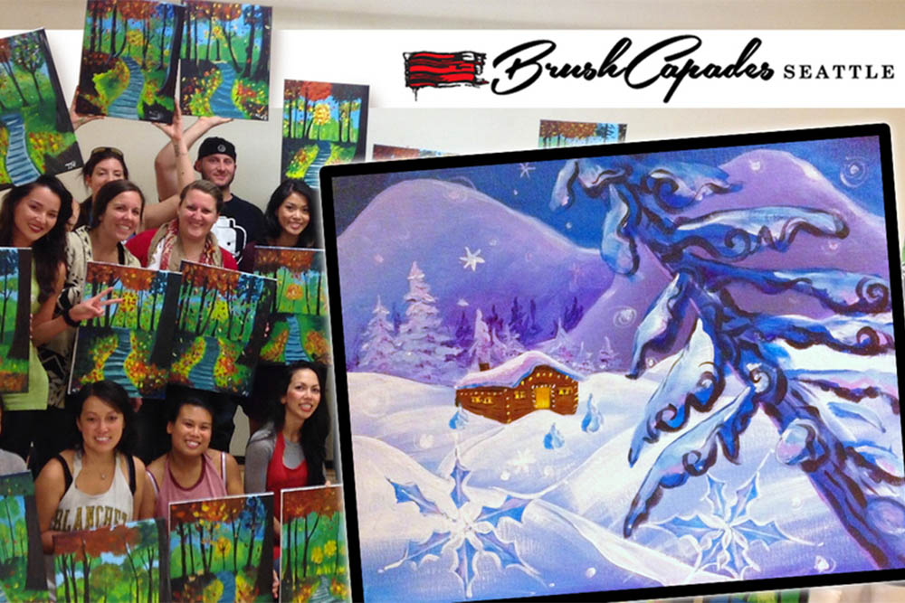 BYOB Painting: Learn to Paint a Mountain Getaway