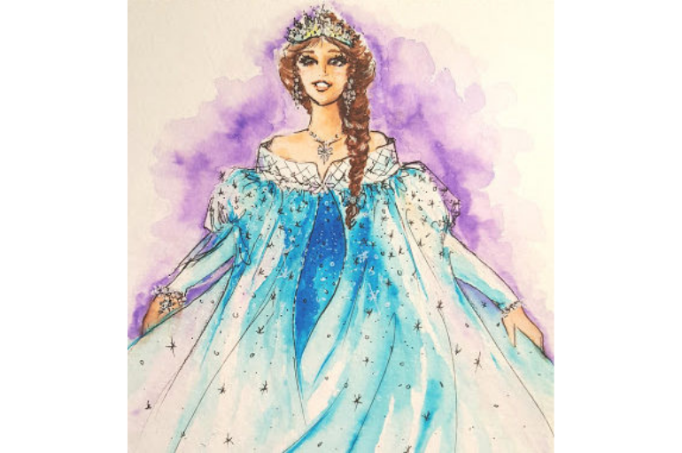 Online Art Exploration - 3D Princess Dresses - Kids Drawing Classes San Francisco | Coursehorse - Dragonfly Designs