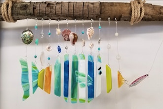 Fused Glass Hummingbird Wind Chime - Home Craft Expressions | JPIN Supply