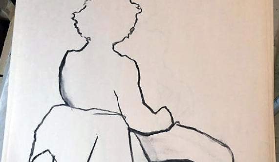 Drawing at the Natural History Museum