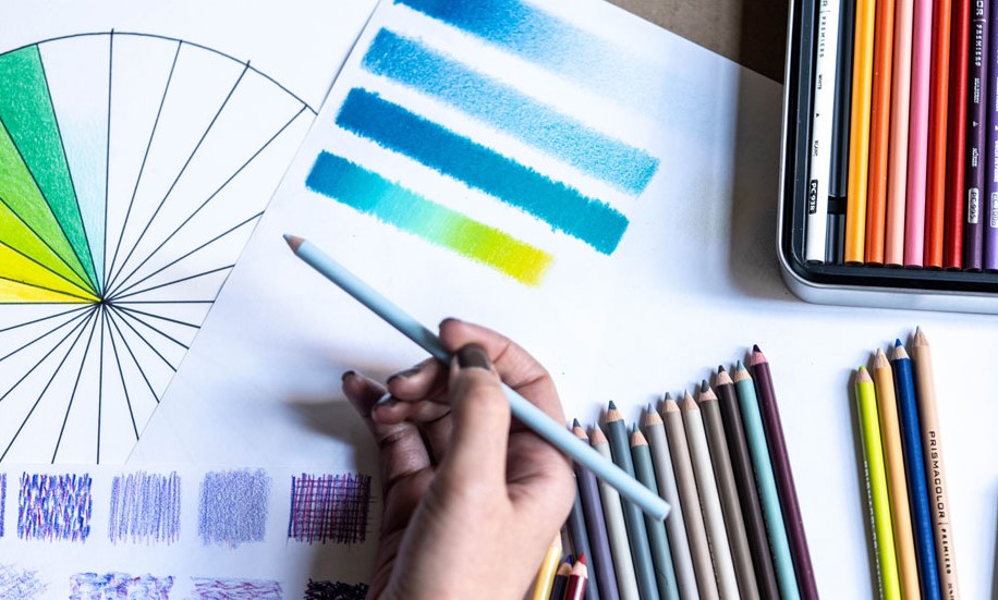 Still Life Drawing with Colored Pencils from Photographs