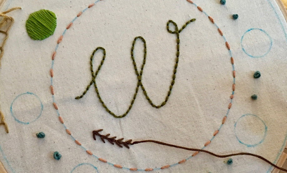 Embroidered Monogram Tote Bags
