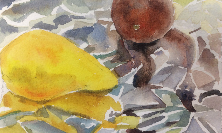 Rendering Reflections in Watercolor