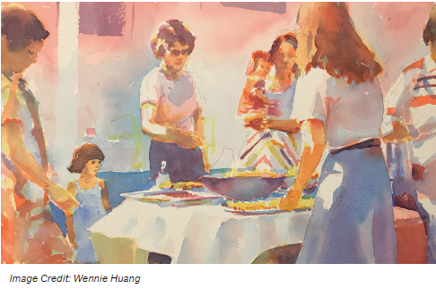 Watercolors from Family Photos